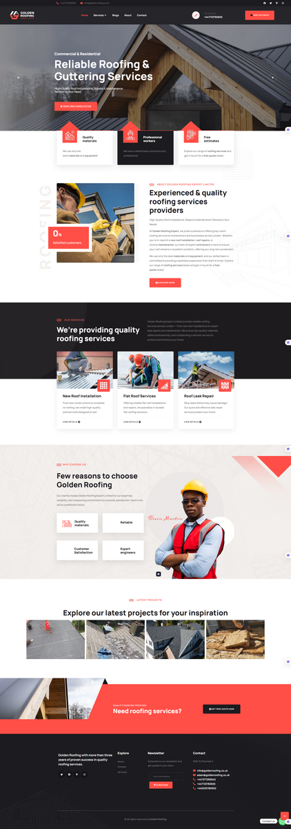 Golden Roofing Expert – London Roofing Services